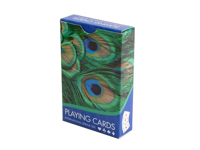 Playing cards ,  Peacock feathers