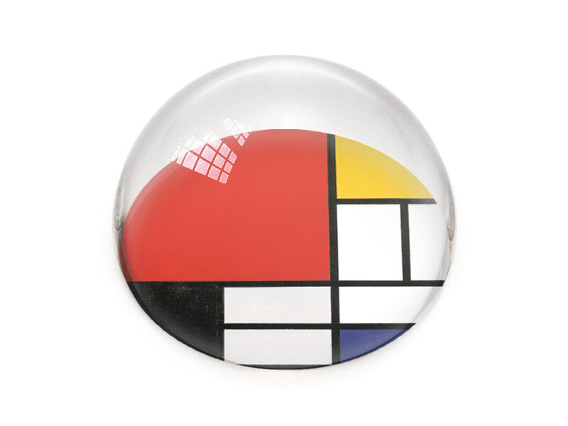 Pisapapeles de vidrio,  Mondrian