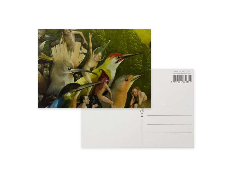 Postkarte, 10x15 cm,  Jheronimus Bosch, Garten der irdischen Freuden 8