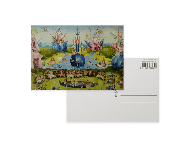 Postal, 10x15 cm, Jheronimus Bosch, Jardín de las delicias 1