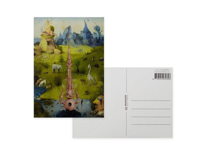 Postal, 10x15 cm, Jheronimus Bosch, Jardín de las delicias 3