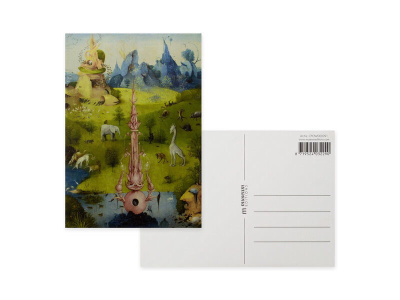 Postal, 10x15 cm, Jheronimus Bosch, Jardín de las delicias 2