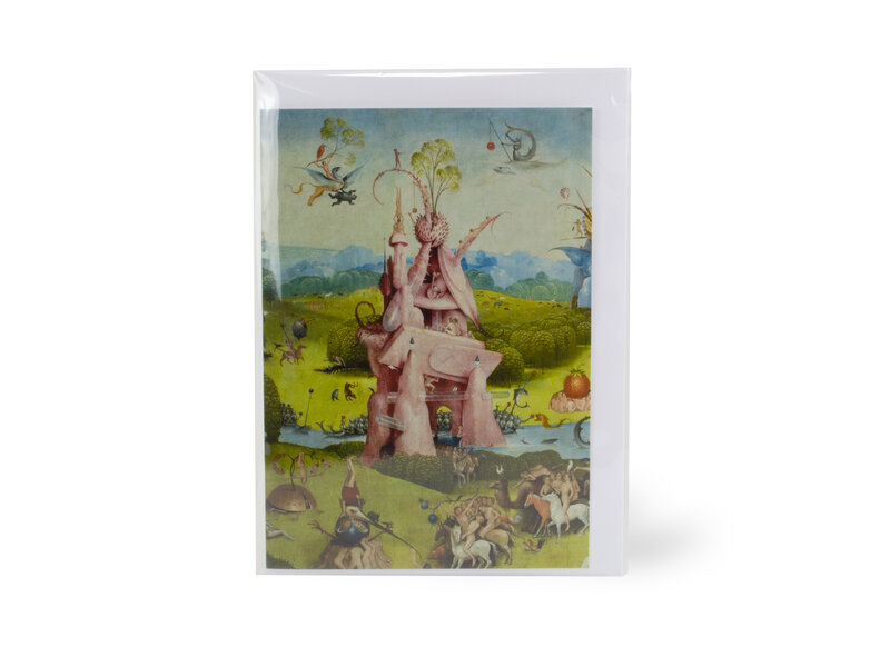 Double carte avec enveloppe,  Jheronimus Bosch, jardin des délices terrestres 4