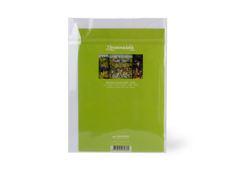 Double carte avec enveloppe,  Jheronimus Bosch, jardin des délices terrestres 4