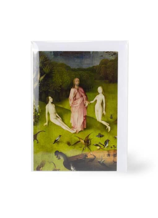 Doppelkarte mit Umschlag,  Jheronimus Bosch, Garten der irdischen Freuden 3