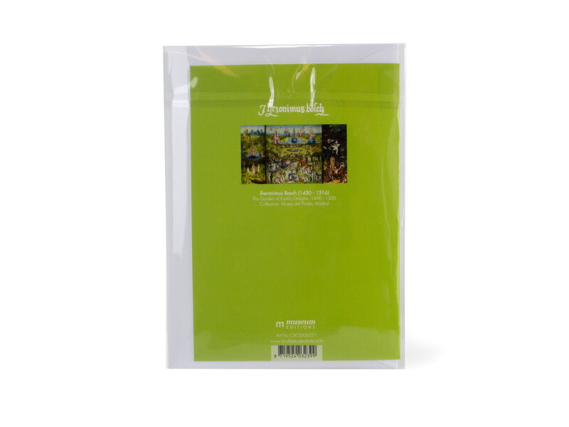 Double carte avec enveloppe,  Jheronimus Bosch, jardin des délices terrestres 5