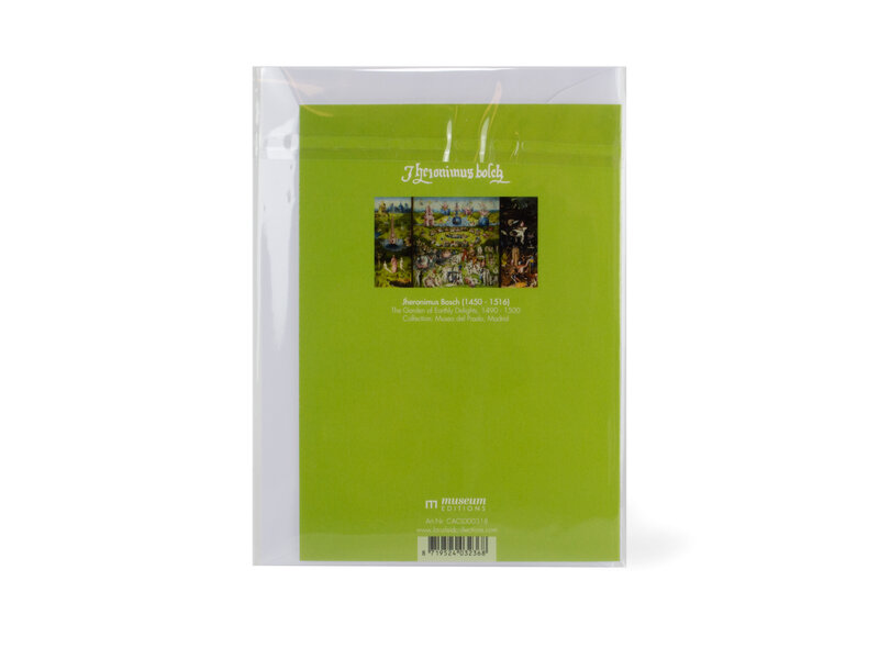 Double carte avec enveloppe,  Jheronimus Bosch, jardin des délices terrestres 2
