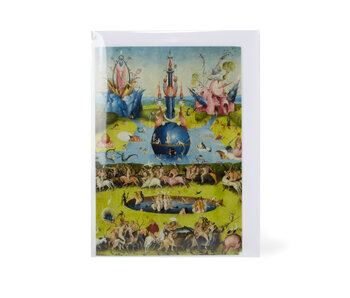 Doppelkarte mit Umschlag,  Jheronimus Bosch, Garten der irdischen Freuden 1