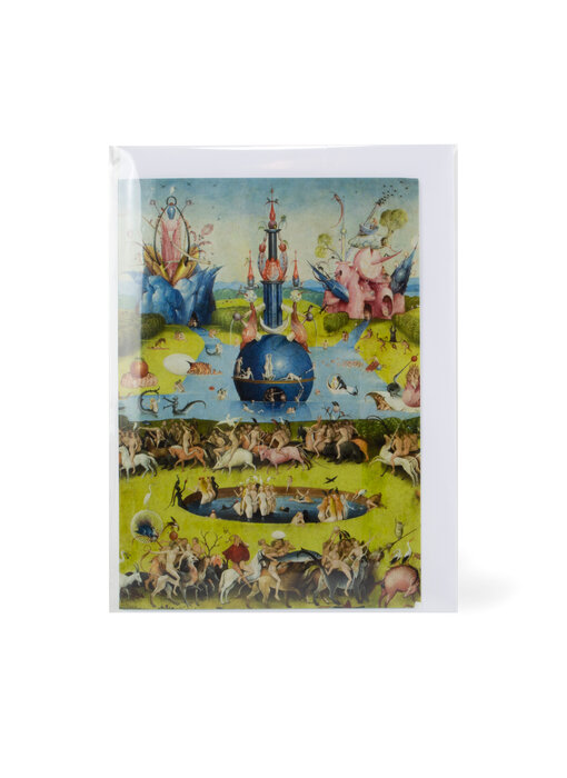 Double carte avec enveloppe,  Jheronimus Bosch, jardin des délices terrestres 1