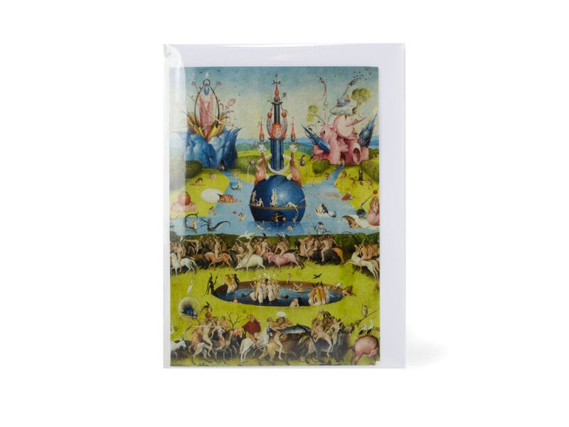 Double carte avec enveloppe,  Jheronimus Bosch, jardin des délices terrestres 1