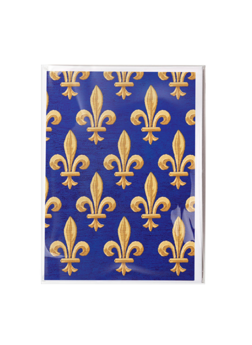 Double carte avec enveloppe,  Fleur de Lys