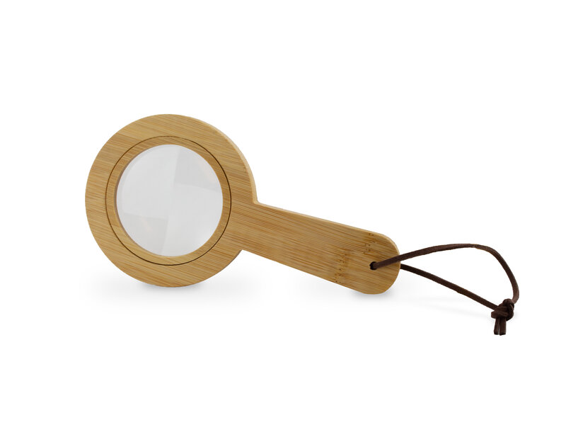 Optisch speelgoed, houten vergrootglas