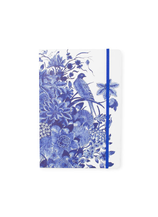 Carnet couverture souple, A5, Oiseaux bleus de Delft