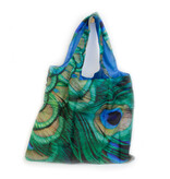 Shopper foldable LF, Peacock feathers