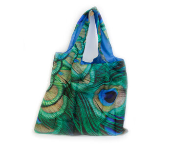 Shopper foldable LF, Peacock feathers