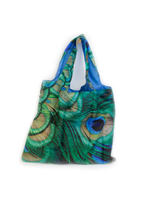 Shopper foldable LF, Peacock feathers