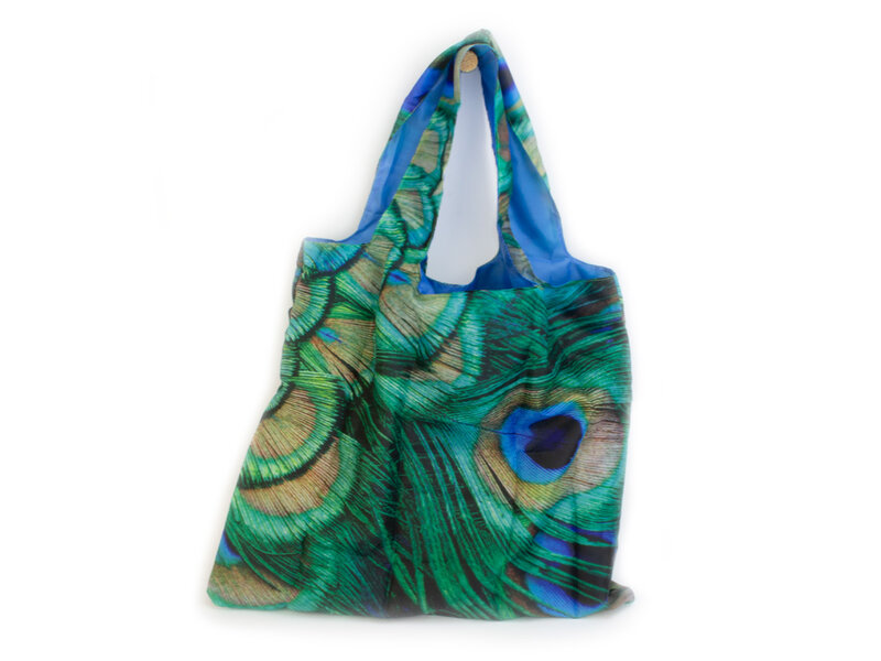 Shopper foldable LF, Peacock feathers