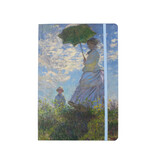 Softcover notitieboekje,  A5, Claude Monet, Vrouw met parasol