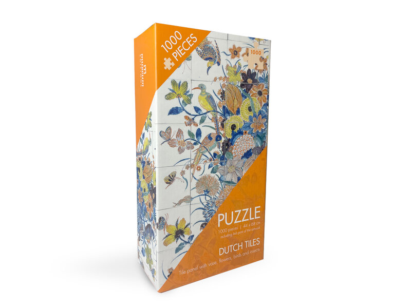 Jigsaw Puzzle, 1000 pieces, Delft Blue tile Polychrome Vase