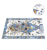 Puzzle, 1000 piezas, ,Jarrón policromado azul de Delft