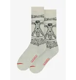 Art Socks,  size 40-46,   Leonardo da Vinci, Vitruvian Man