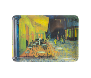 Plateau de service mini, 21 x 14 cm, Van Gogh, Cafe terras