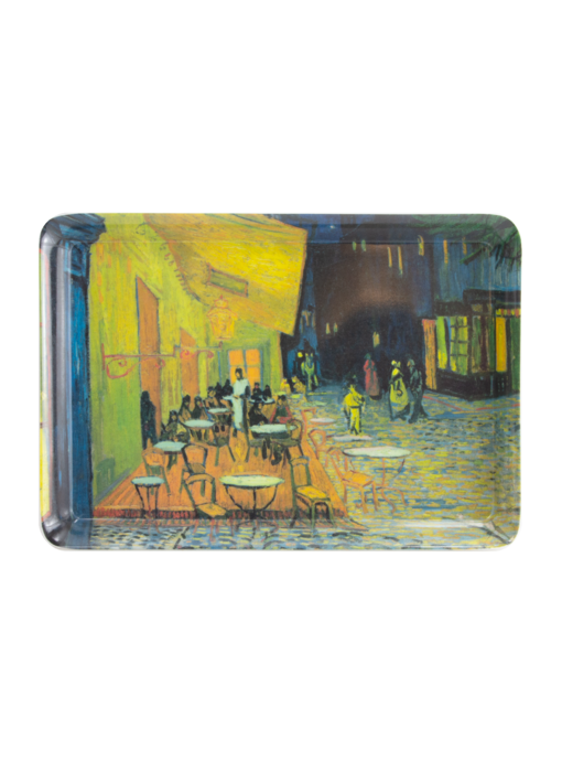 Serviertablett Mini, 21 x 14 cm, Van Gogh, Cafe terras