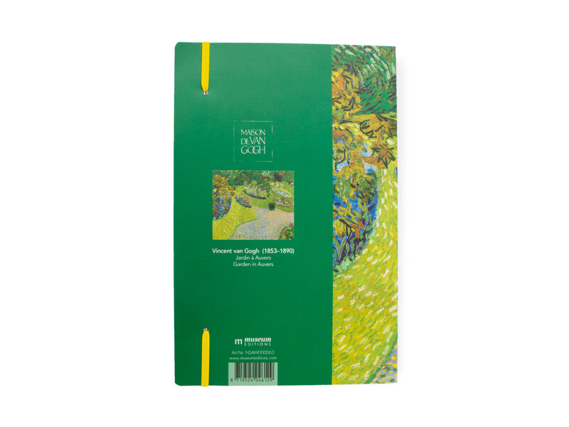 Softcover notitieboekje, A5,Tuin in Auvers, Vincent van Gogh