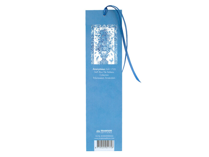 Classical Bookmark,   Delft Blue birds