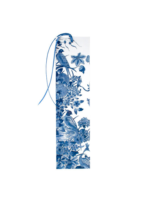 Classical Bookmark,   Delft Blue birds