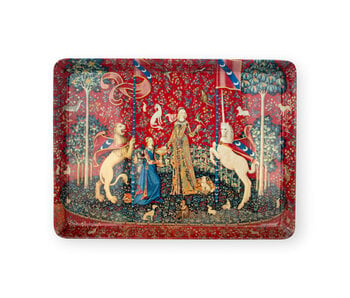 Midi tray,  (27 x 20 cm), Tapestry Lady with the Unicorn