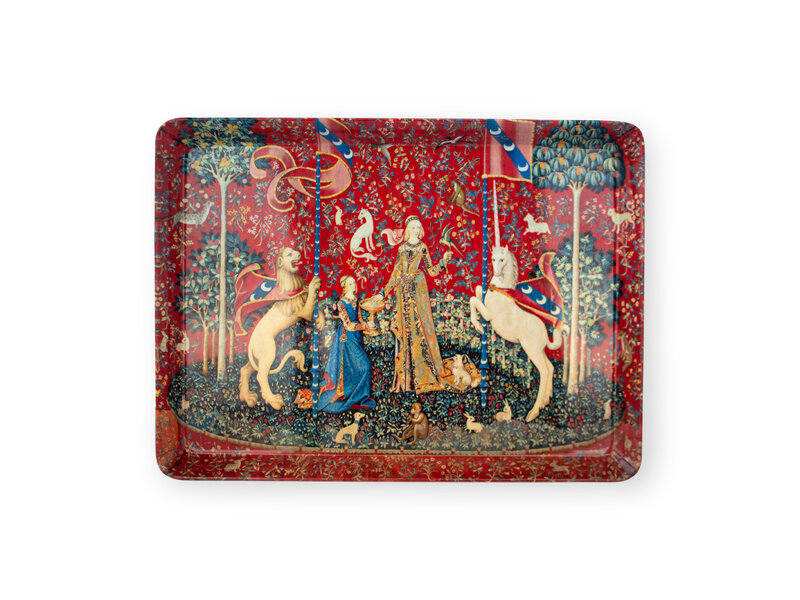 Serving Tray, MIDI, Tapestry Lady with the Unicorn