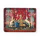 Midi dienblad ,  (27 x 20 cm) , Wandkleed Dame met de Eenhoorn