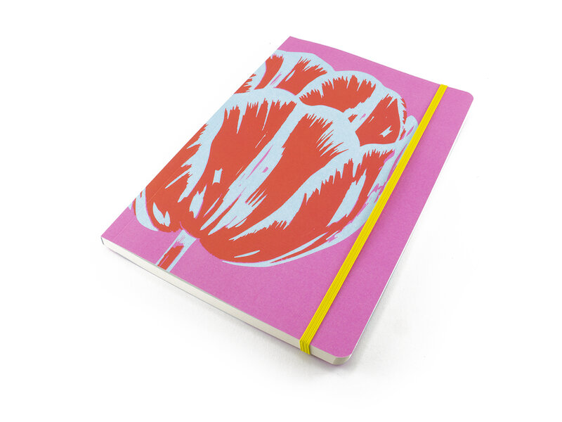 Cuaderno de tapa blanda, A5, Tulipanes Pop Line rosa