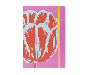 Cuaderno de tapa blanda, A5, Tulipanes Pop Line rosa