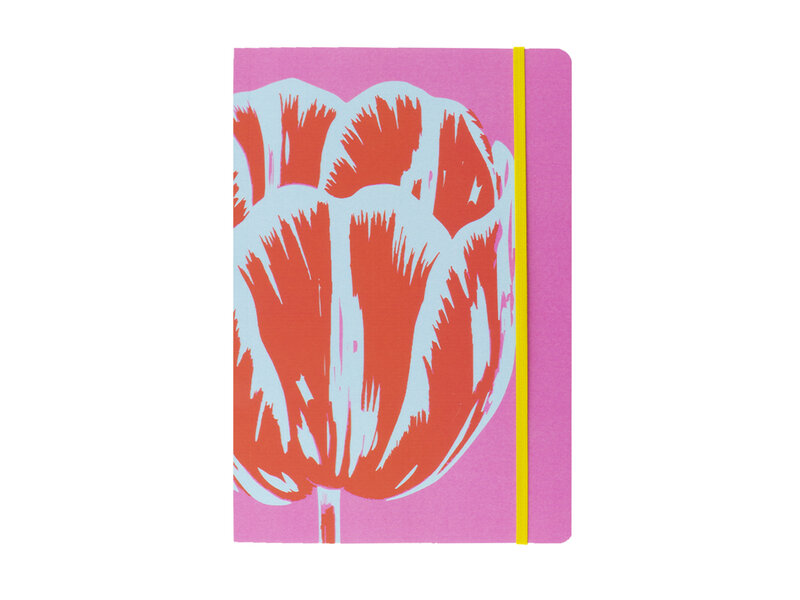 Softcover Books W, A5, Tulip Pop Line Pink