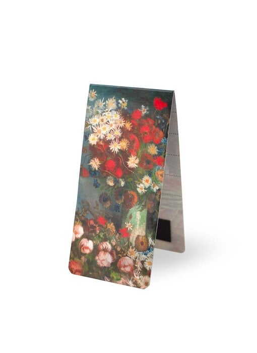 Magnetic Bookmark, Vincent van Gogh, Still life with meadow flowers and roses