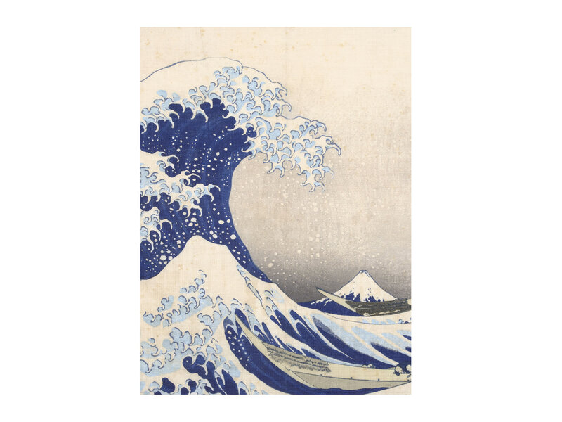 Softcover Kunst Skizzenbuch,  Hokusai, Die große Welle