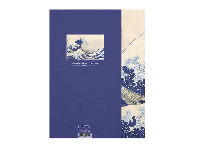 Softcover kunst schetsboek, Hokusai, De grote golf