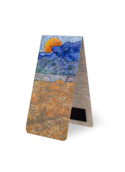 Magnetisches Lesezeichen, Van Gogh,  Weizenfeld mit Krähen