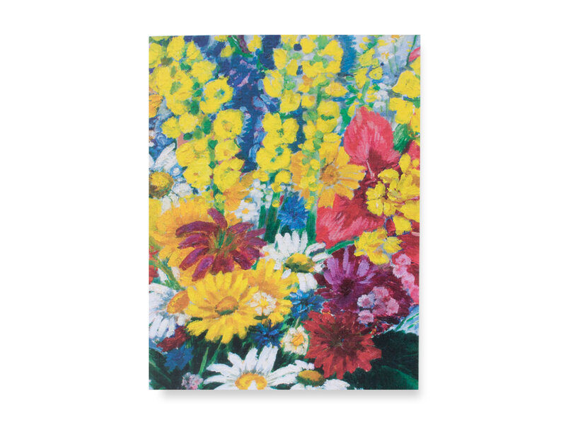 Cuaderno de dibujo de tapa blanda, Charley Toorop, Jarrón con flores contra la pared