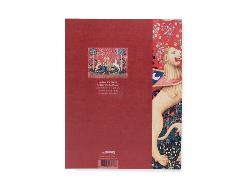 Softcover kunst schetsboek,Wandkleed Dame met de Eenhoorn