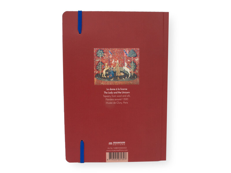 Softcover-Notizbuch, A5, Wandteppich Dame mit dem Einhorn