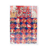 Sticker Sheet, Wandteppich Dame mit dem Einhorn