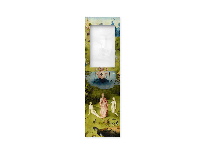 Marcapáginas con lupa, El jardín de las delicias, Jheronimus Bosch  -