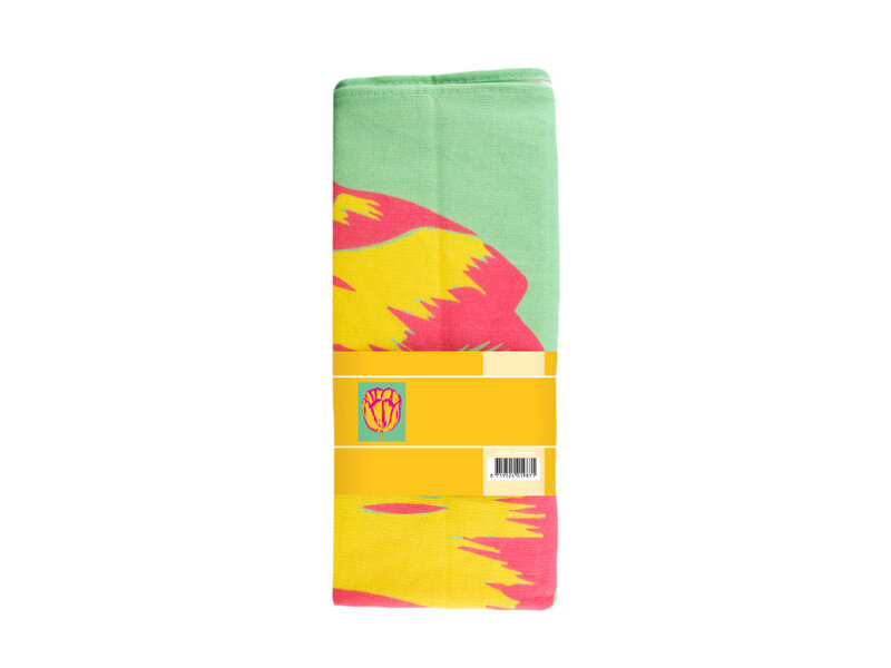 Tea Towel, Tulip Pop line green