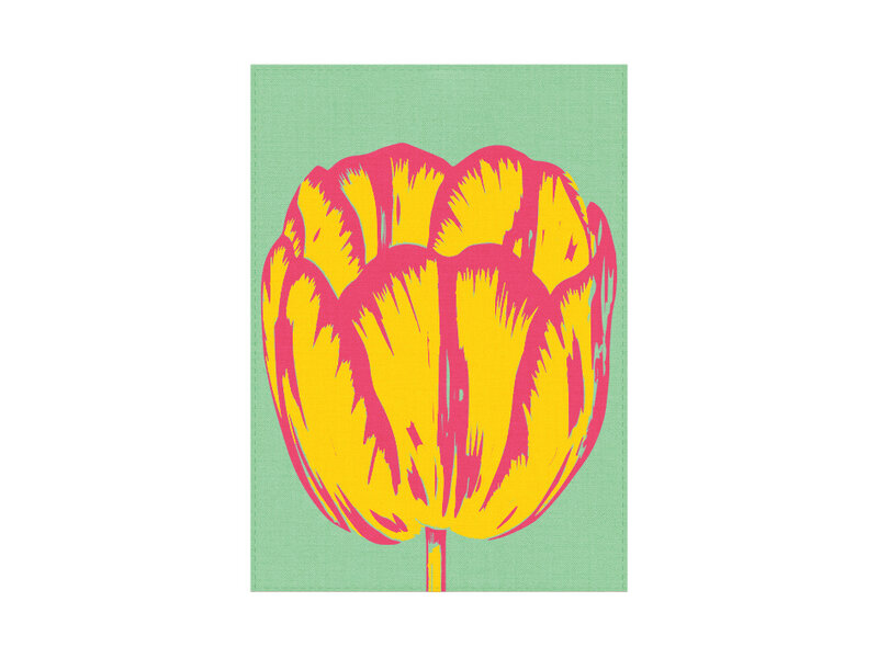 Tea Towel, Tulip Pop line green