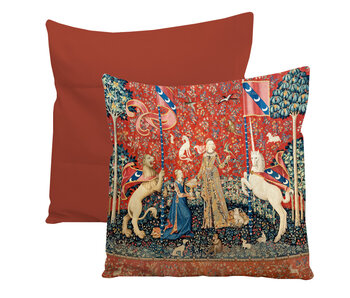 Housse de coussin, 45x45 cm,   Tapisserie Dame à la Licorne