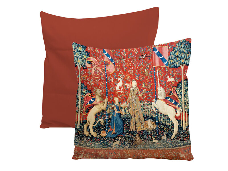 Housse de coussin, 45x45 cm,   Tapisserie Dame à la Licorne