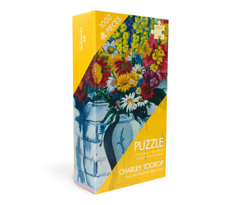 Puzzle, 1000 pieces, Charley Toorop, Vase with flowers against wall